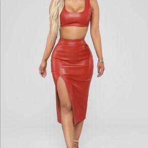 Lady Danger Leather Set from Fashion Nova.